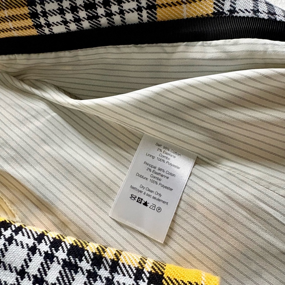 Veronica Beard Yellow and Black Plaid Blazer - Picture 3 of 3